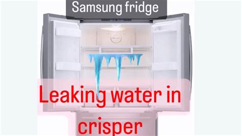 samsung fridge leaking water inside|What to do when the body of the Samsung refrigerator。